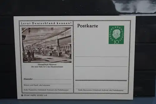 [Ansichtskarte] Hannover,  Bildpostkarte der Bundespost 1961. 