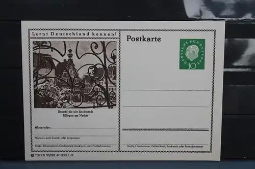 [Ansichtskarte] Eßlingen,  Bildpostkarte der Bundespost 1961. 