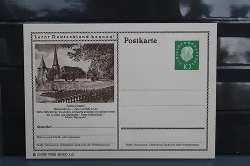 [Ansichtskarte] Fulda,  Bildpostkarte der Bundespost 1961. 