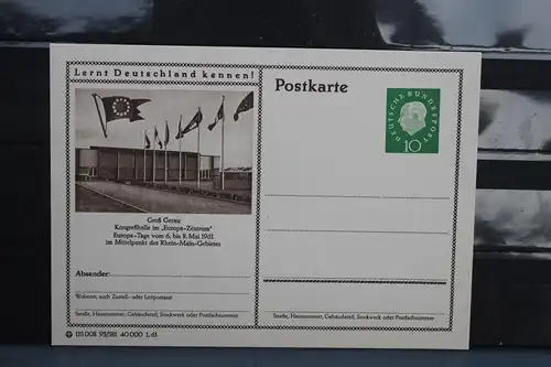 [Ansichtskarte] Groß-Gerau, Europastadt,  Bildpostkarte der Bundespost 1961. 