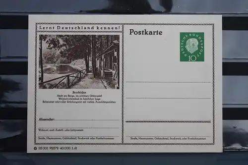 [Ansichtskarte] Beerfelden,  Bildpostkarte der Bundespost 1961. 