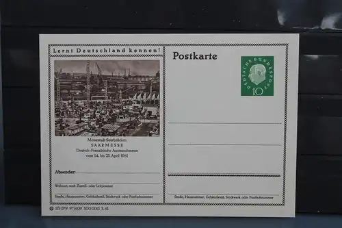 [Ansichtskarte] Saarbrücken,  Bildpostkarte der Bundespost 1961. 