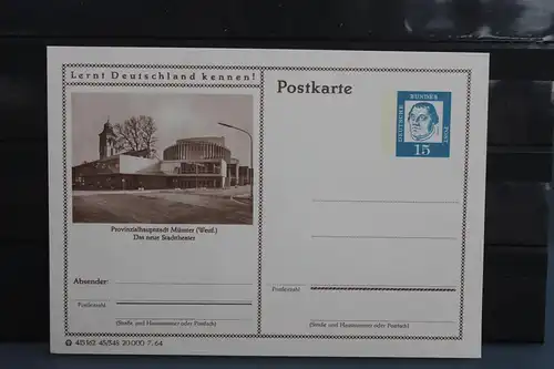 [Ansichtskarte] Münster,  Bildpostkarte der Bundespost 1964. 