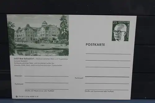 [Ansichtskarte] Bad Salzschlirf,  Bildpostkarte der Bundespost 1972. 