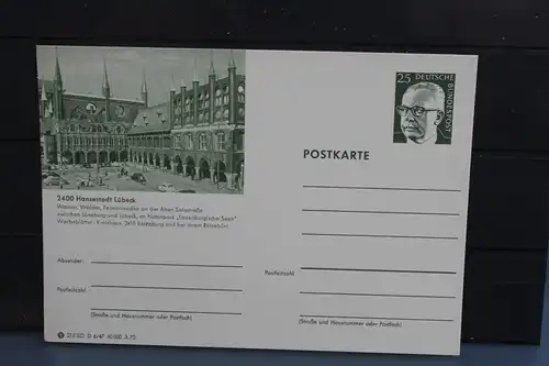 [Ansichtskarte] Lübeck,  Bildpostkarte der Bundespost 1972. 