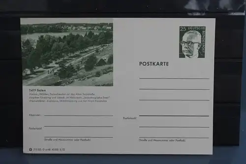 [Ansichtskarte] Salem,  Bildpostkarte der Bundespost 1972. 