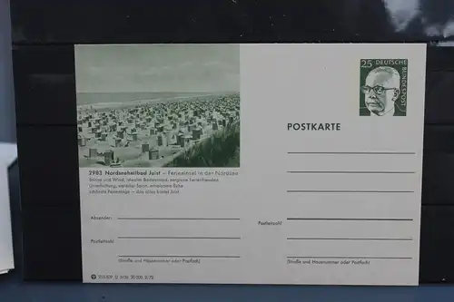 [Ansichtskarte] Juist,  Bildpostkarte der Bundespost 1972. 