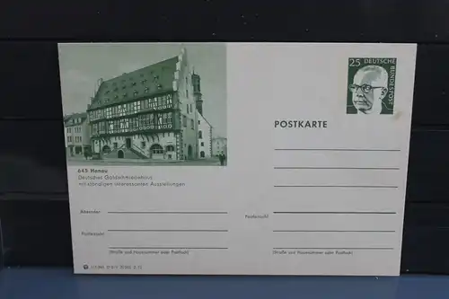 [Ansichtskarte] Hanau, Bildpostkarte der Bundespost 1972. 