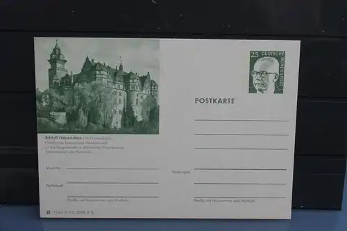 [Ansichtskarte] Neuenstein, Bildpostkarte der Bundespost 1972. 