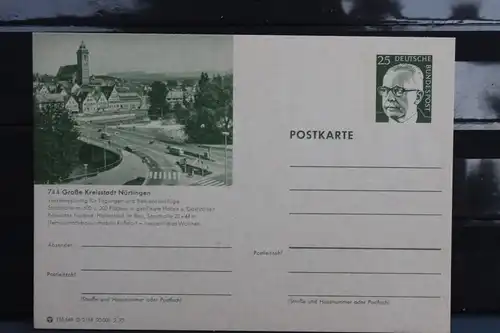 [Ansichtskarte] Nürtingen, Bildpostkarte der Bundespost 1972. 