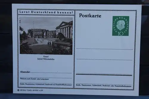 [Ansichtskarte] Kassel,  Bildpostkarte der Bundespost 1959. 