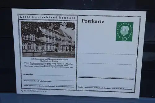[Ansichtskarte] Mainz,  Bildpostkarte der Bundespost 1959. 