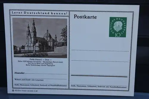 [Ansichtskarte] Fulda; Dom,  Bildpostkarte der Bundespost 1959. 
