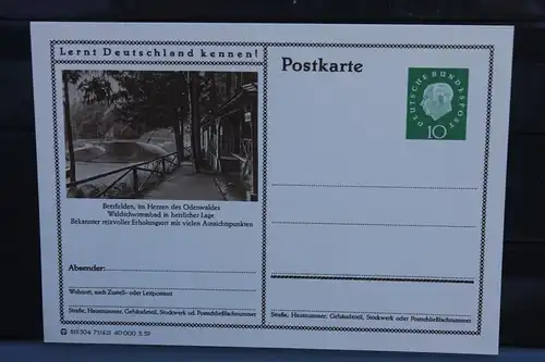 [Ansichtskarte] Beerfelden,  Bildpostkarte der Bundespost 1959. 