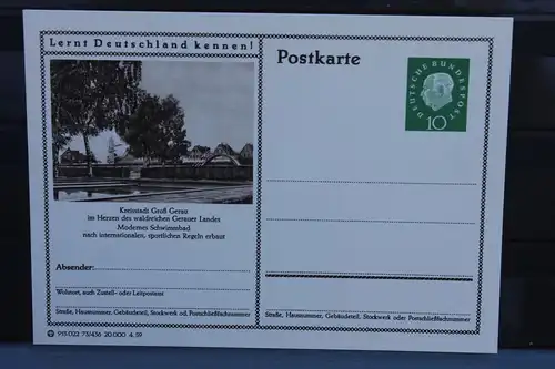 [Ansichtskarte] Groß-Gerau, Bildpostkarte der Bundespost 1959. 