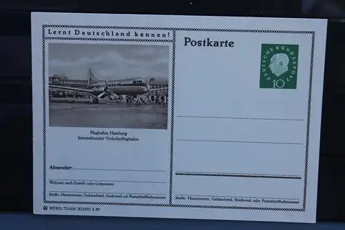 [Ansichtskarte] Hamburg; Flughafen, Bildpostkarte der Bundespost 1959. 