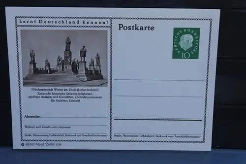 [Ansichtskarte] Worms, Bildpostkarte der Bundespost 1959. 