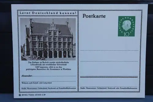 [Ansichtskarte] Bocholt,  Bildpostkarte der Bundespost 1959. 