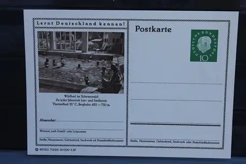 [Ansichtskarte] Bad Wildbad,  Bildpostkarte der Bundespost 1959. 