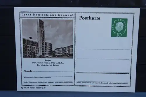 [Ansichtskarte] Stuttgart,  Bildpostkarte der Bundespost 1959. 