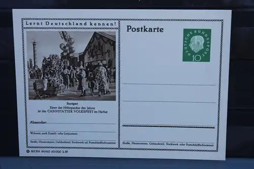 [Ansichtskarte] Stuttgart,  Bildpostkarte der Bundespost 1959. 