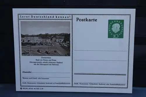 [Ansichtskarte] Zweibrücken,  Bildpostkarte der Bundespost 1959. 