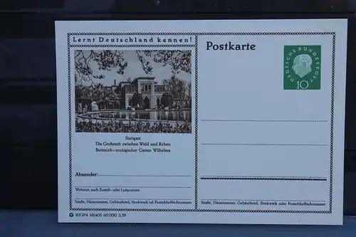 [Ansichtskarte] Stuttgart,  Bildpostkarte der Bundespost 1959. 