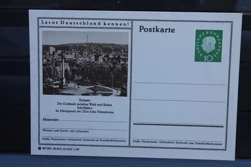 [Ansichtskarte] Stuttgart,  Bildpostkarte der Bundespost 1959. 