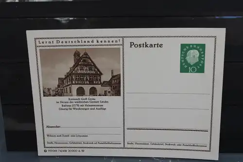 [Ansichtskarte] Groß-Gerau,  Bildpostkarte der Bundespost 1959. 