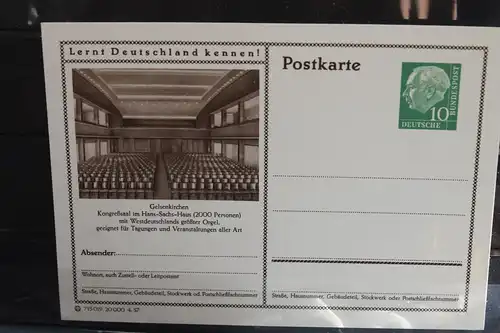 [Ansichtskarte] Gelsenkirchen,  Bildpostkarte der Bundespost 1957. 