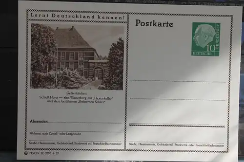 [Ansichtskarte] Gelsenkirchen,  Bildpostkarte der Bundespost 1957. 