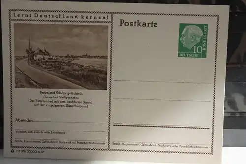 [Ansichtskarte] Heiligenhafen,  Bildpostkarte der Bundespost 1957. 