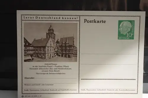 [Ansichtskarte] Alsfeld,  Bildpostkarte der Bundespost 1957. 