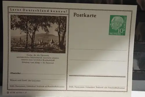 [Ansichtskarte] Goslar,  Bildpostkarte der Bundespost 1957. 