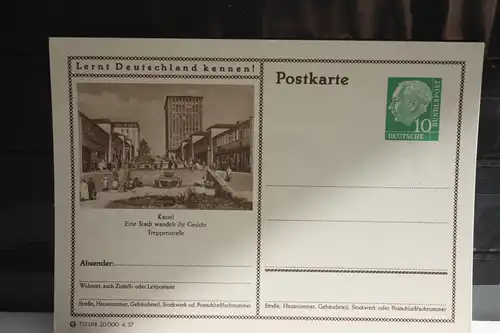 [Ansichtskarte] Kassel,  Bildpostkarte der Bundespost 1957. 