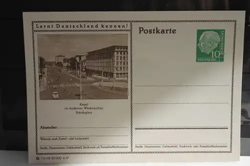 [Ansichtskarte] Kassel,  Bildpostkarte der Bundespost 1957. 