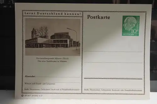 [Ansichtskarte] Münster,  Bildpostkarte der Bundespost 1957. 