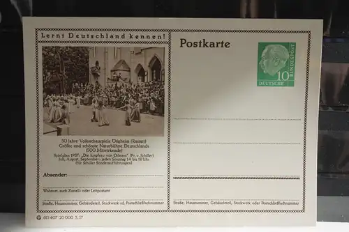 [Ansichtskarte] Ötigheim (Rastatt),  Bildpostkarte der Bundespost 1957. 