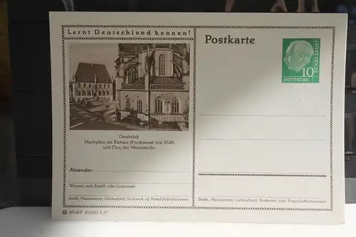 [Ansichtskarte] Osnabrück,  Bildpostkarte der Bundespost 1957. 