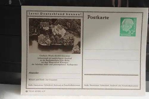 [Ansichtskarte] Gladbeck,  Bildpostkarte der Bundespost 1957. 