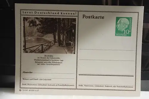 [Ansichtskarte] Beerfelden,  Bildpostkarte der Bundespost 1957. 