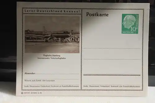 [Ansichtskarte] Hamburg,  Bildpostkarte der Bundespost 1958. 