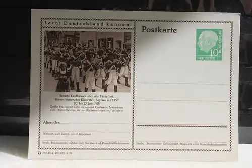 [Ansichtskarte] Kaufbeuren,  Bildpostkarte der Bundespost 1958. 