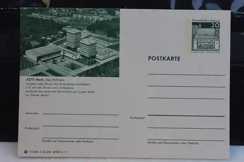 [Ansichtskarte] Marl, Bildpostkarte der Bundespost 1971. 