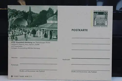 [Ansichtskarte] Meinberg, Bildpostkarte der Bundespost 1971. 