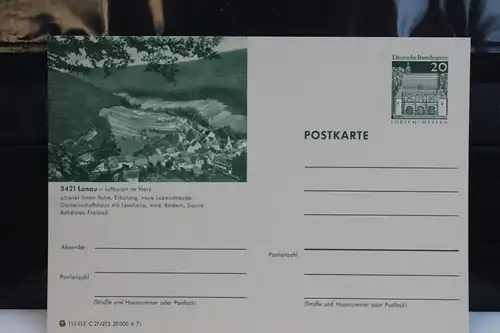 [Ansichtskarte] Lonau, Bildpostkarte der Bundespost 1971. 