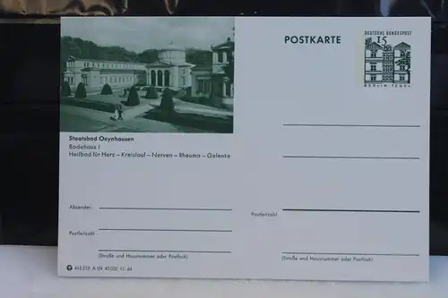 [Ansichtskarte] Oeynhausen, Bildpostkarte der Bundespost 1964. 