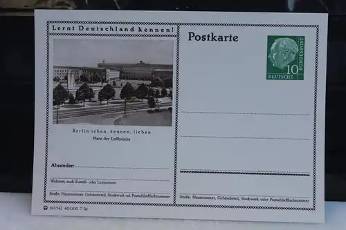 [Ansichtskarte] Berlin, Bildpostkarte der Bundespost 1956. 