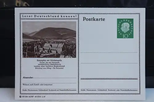 [Ansichtskarte] Goslar, Bildpostkarte der Bundespost 1959. 