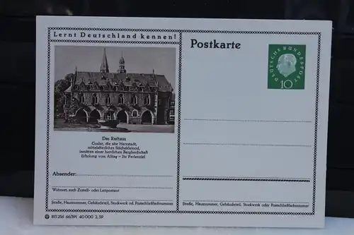 [Ansichtskarte] Goslar, Bildpostkarte der Bundespost 1959. 